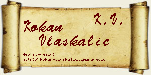 Kokan Vlaškalić vizit kartica
